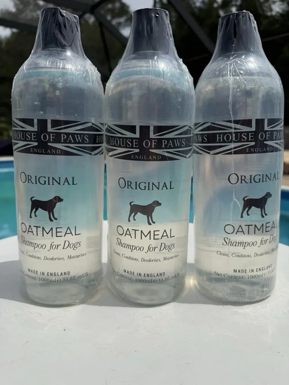 (3) House Of Paws Oatmeal Shampoo Dog Animal Shampoo 33.8 Oz Each. New.